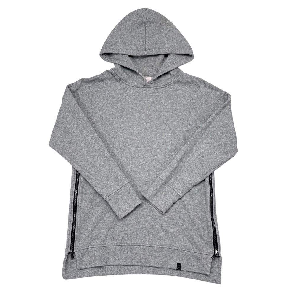 Varley Sweatshirt Womens Size Medium Gray‎ Hoodie Long Side Zip Pullover Casual